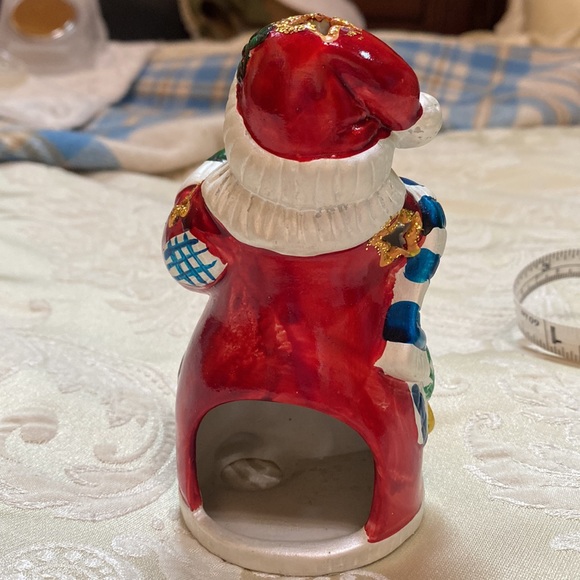 NWOT ceramic Santa Clause Votive candle holder - Picture 2 of 5